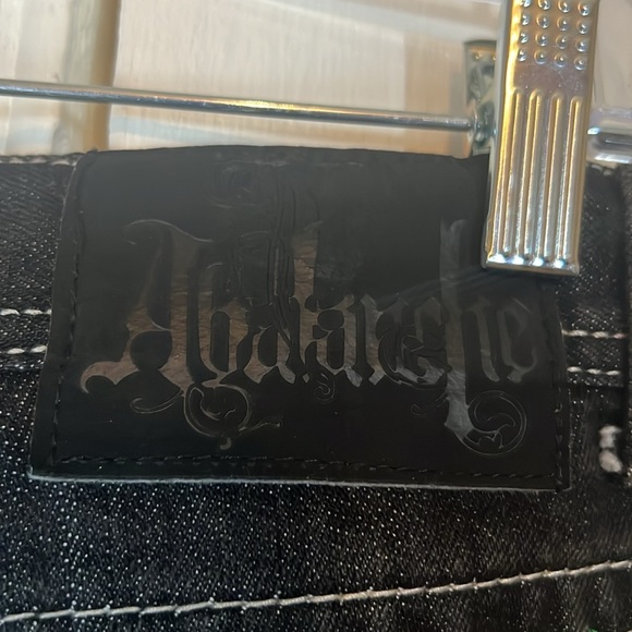 ablanche baggy Skater Y2K Embroidered jeans Men’s Size 34” Inseam 28” and 16W - Picture 4 of 12